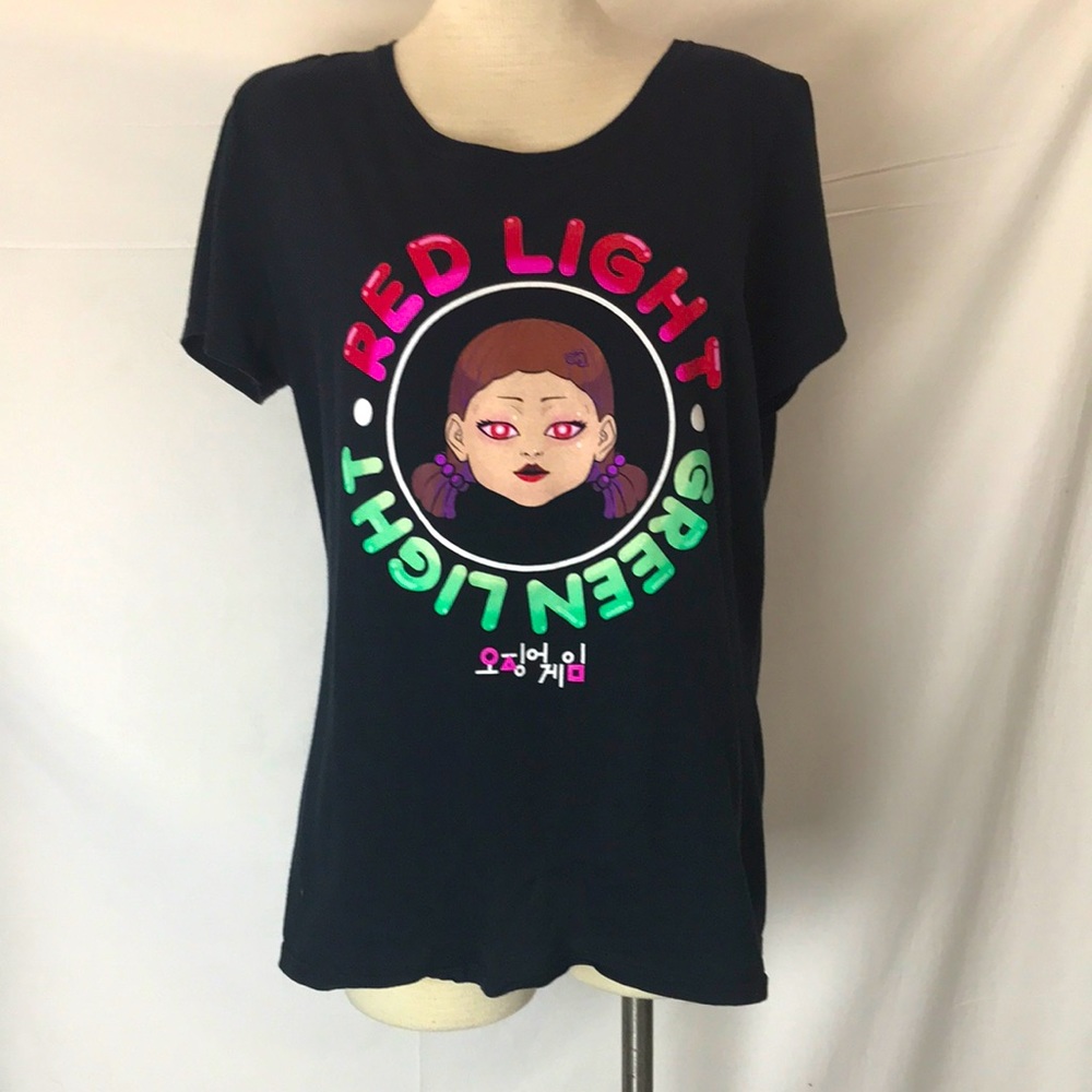 Netflix Squid game red light green light doll women’s t-shirt Sz XL 15-17 yrs